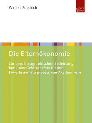 cover image of Die Elternökonomie